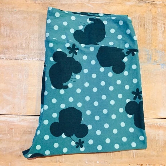 Lularoe TC Disney Leggings Minnie Mouse Polka Dot - Picture 1 of 4